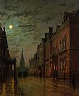 John Atkinson Grimshaw Famous Paintings - Park Row Leeds